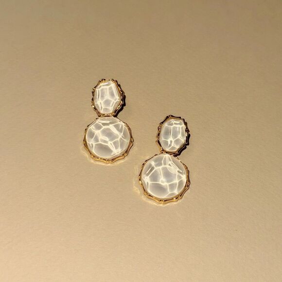 Crystal drop earrings N901 - Picture 2 of 5